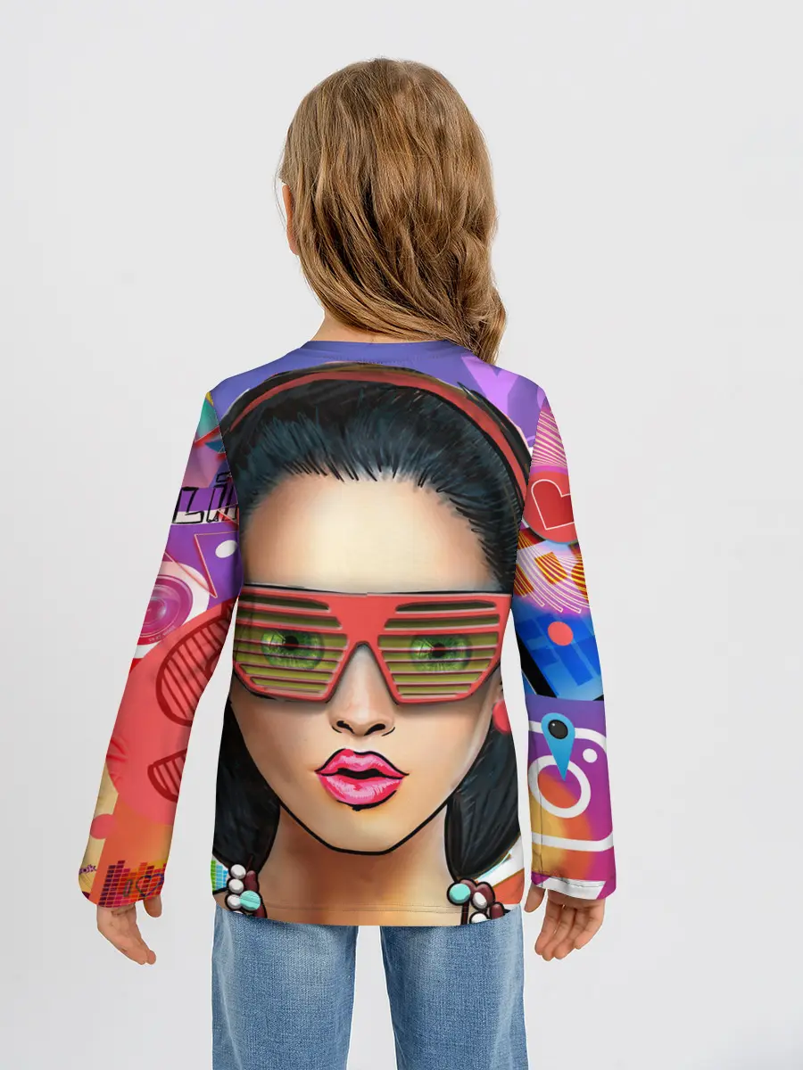 Детский лонгслив / СтильНая Девушка