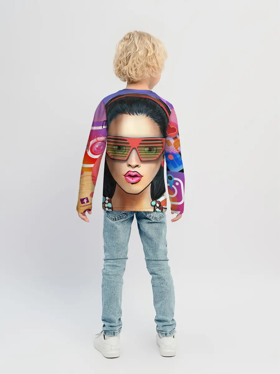 Детский лонгслив / СтильНая Девушка