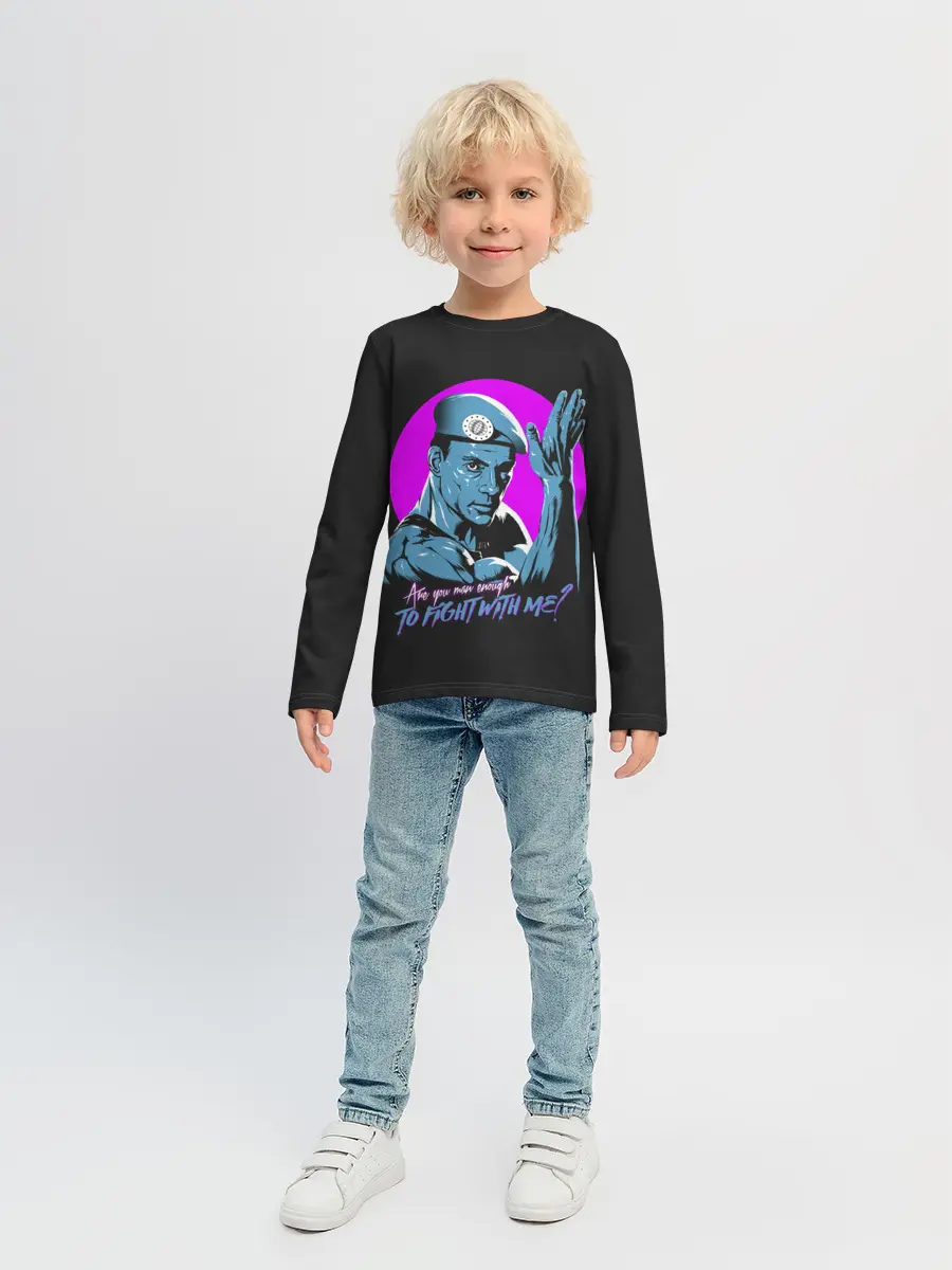 Детский лонгслив / Уличный Ван Дамм
