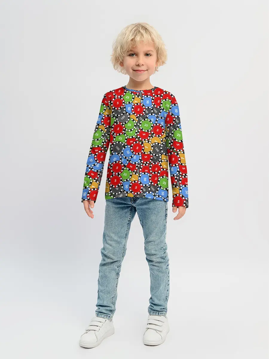 Детский лонгслив / Фишки для Покера