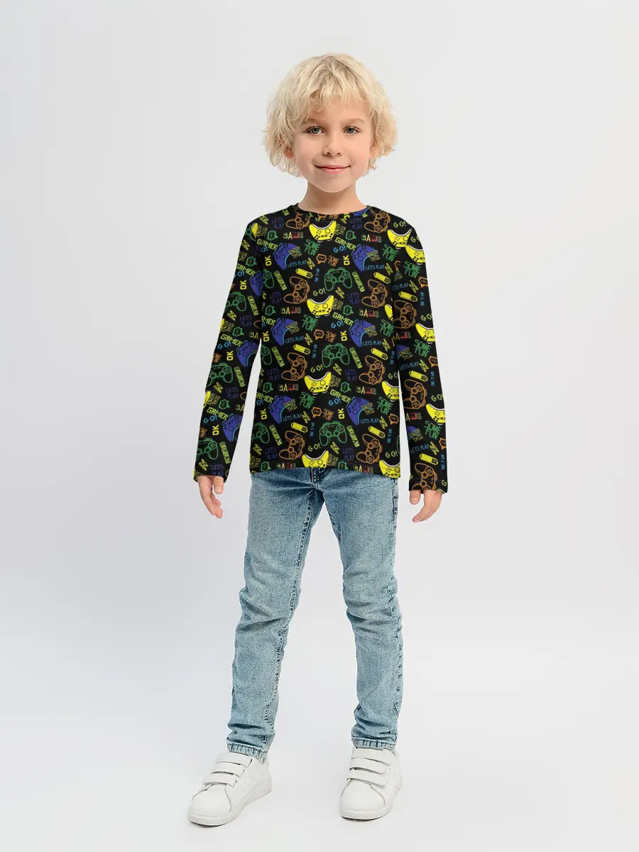 Детский лонгслив / Игроман