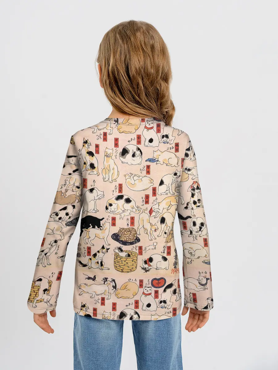 Детский лонгслив / Kuniyoshi Cats