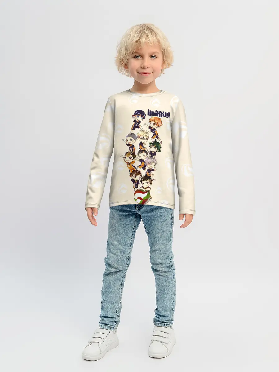 Детский лонгслив / Команда Карасуно | Haikyuu!!