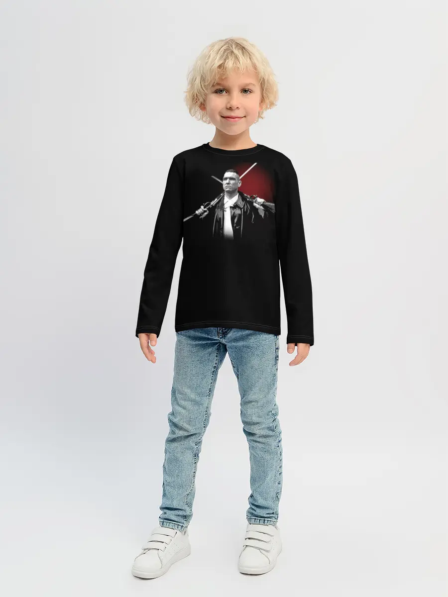 Детский лонгслив / Карты Деньги Два Ствола Крис
