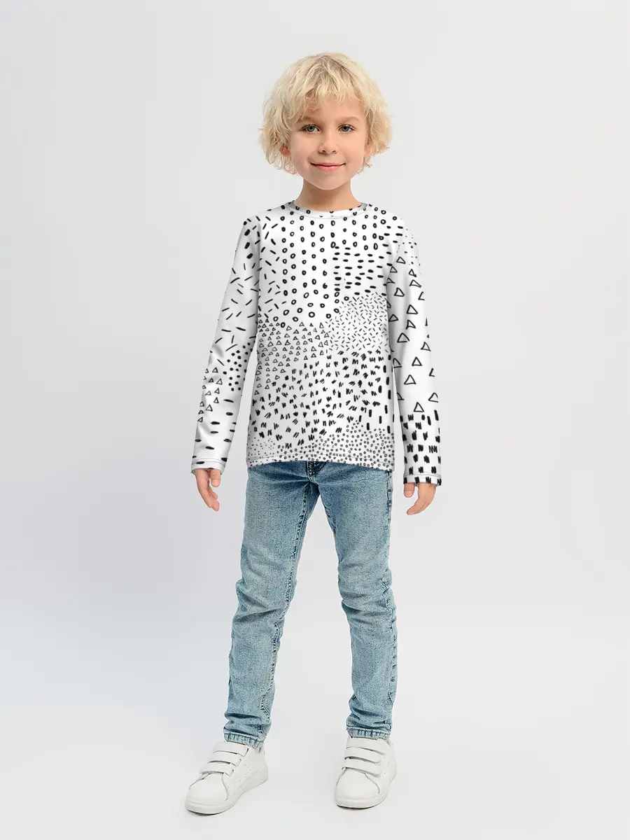 Детский лонгслив / Абстракция