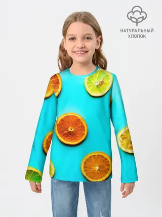 Детский лонгслив / АпельСинки