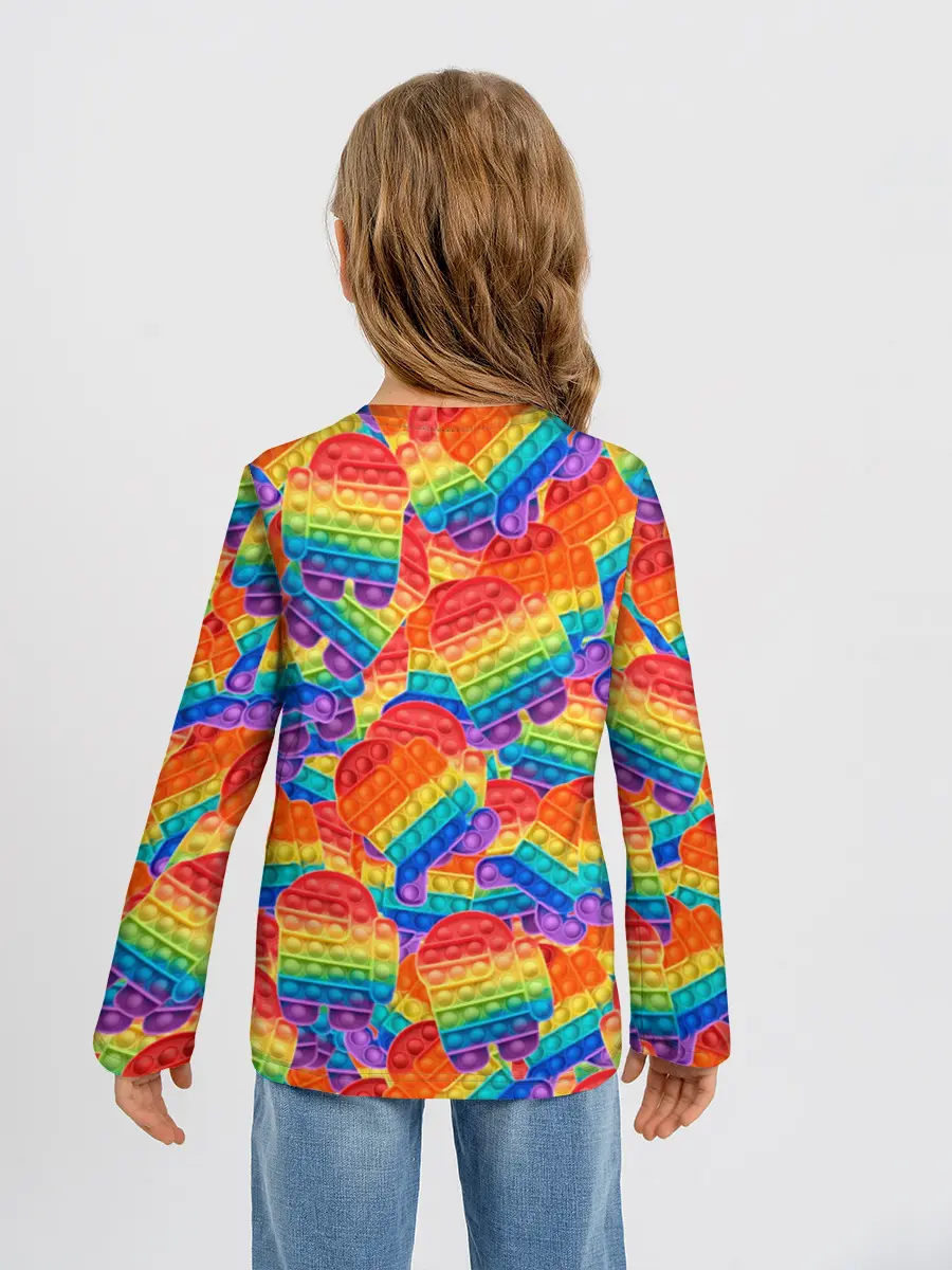 Детский лонгслив / Pop it Among Us