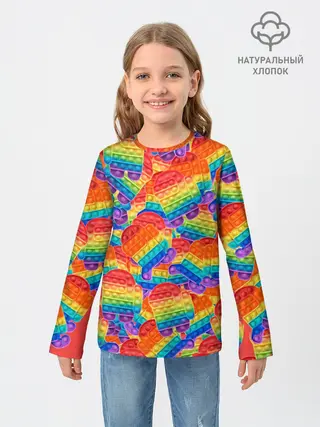 Детский лонгслив / Pop it Among Us