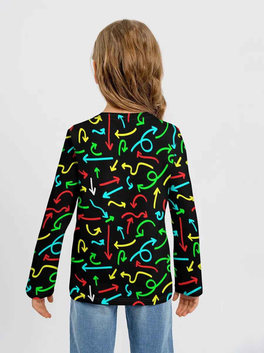 Детский лонгслив / Стрелочки