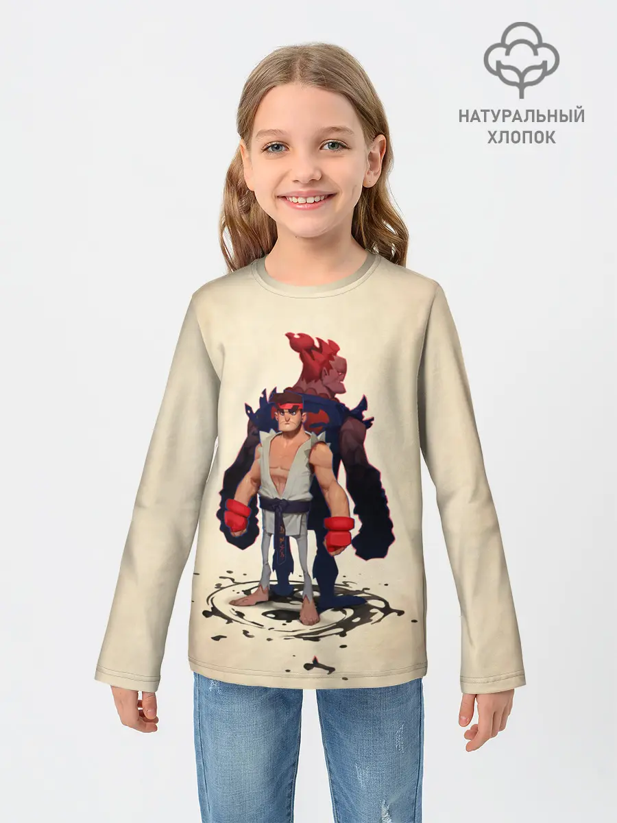 Детский лонгслив / Рю и Акума