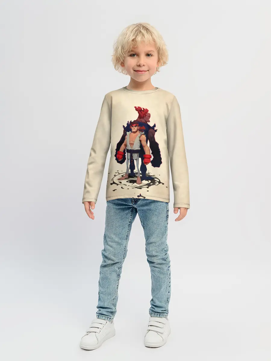 Детский лонгслив / Рю и Акума