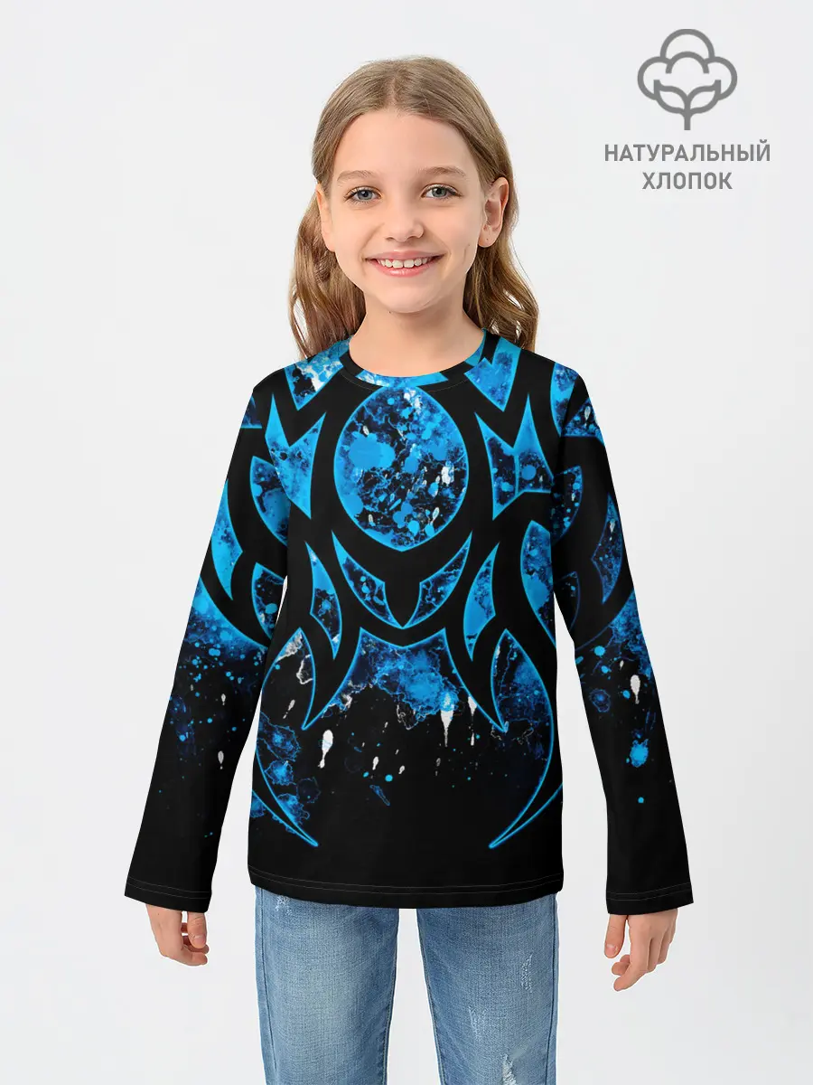 Детский лонгслив / Абстракция