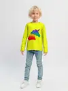Детский лонгслив / Pop It единорог радужный