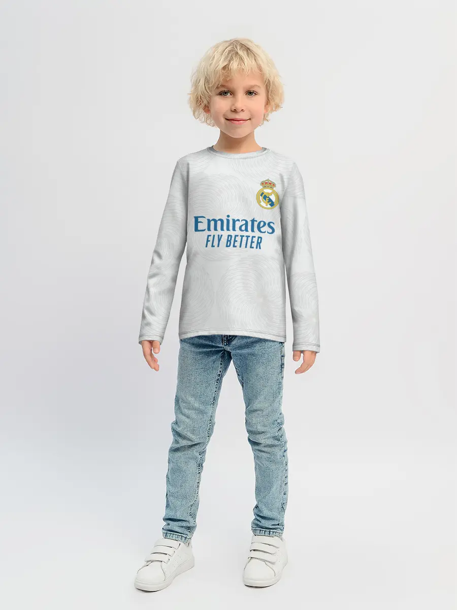 Детский лонгслив / Реал Мадрид форма 2021/2022