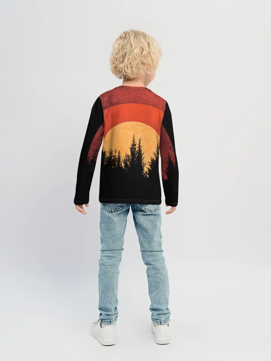 Детский лонгслив / ЛЕСНИК 3D