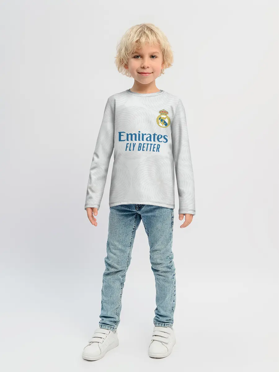Детский лонгслив / Модрич Реал Мадрид Форма 21/22