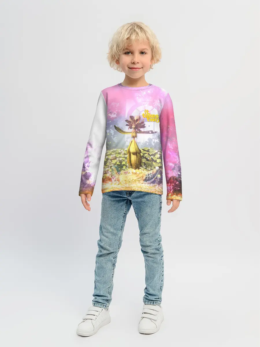 Детский лонгслив / It takes two | Радость