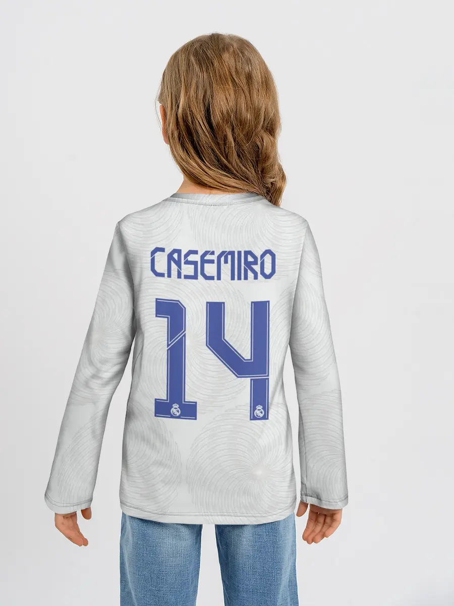 Детский лонгслив / Каземиро Реал форма 2021/2022