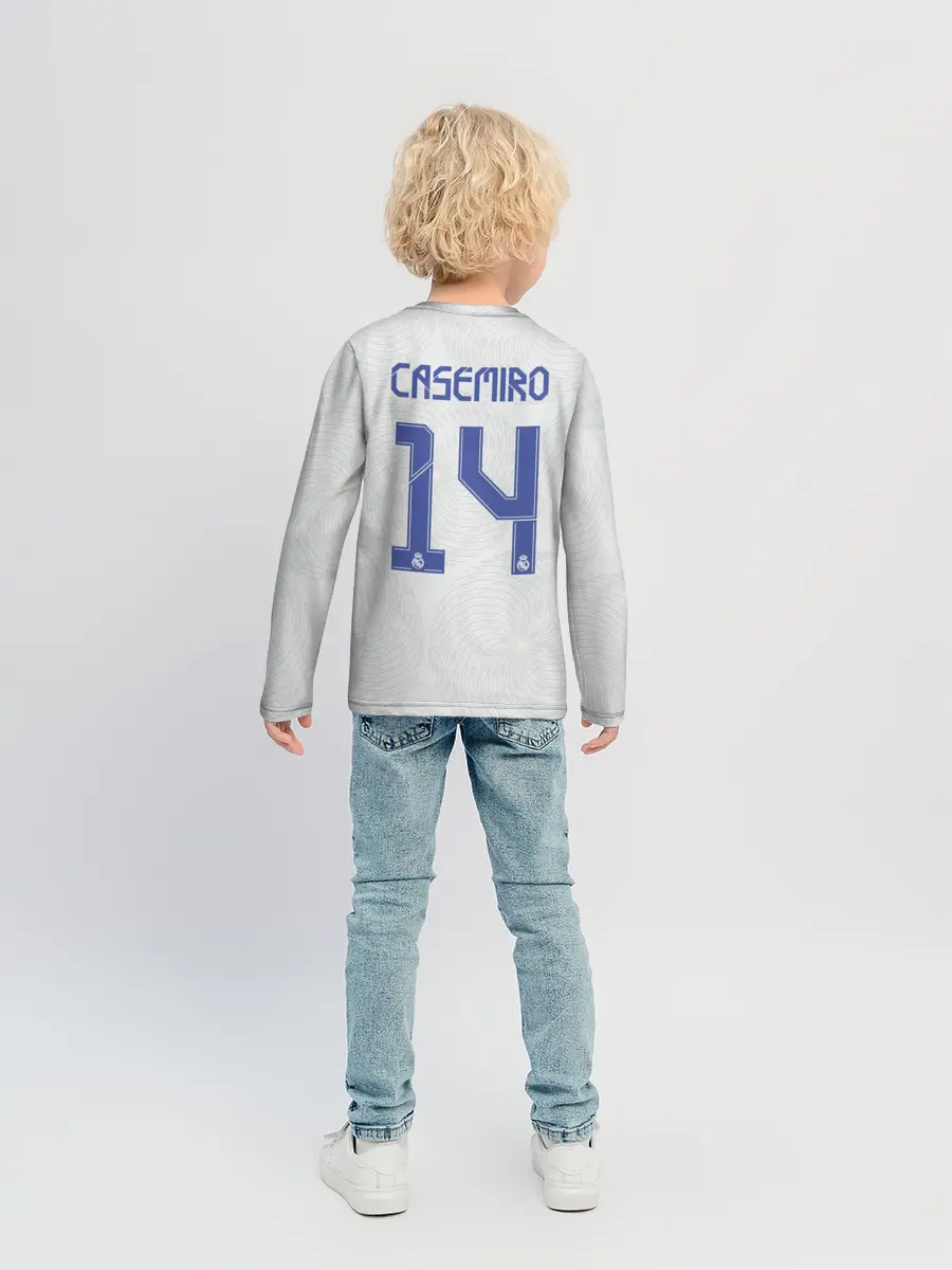 Детский лонгслив / Каземиро Реал форма 2021/2022