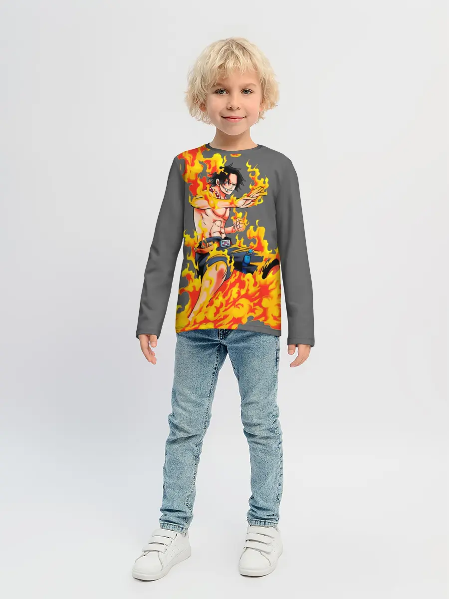 Детский лонгслив / Портгас Д Эйс из One Piece