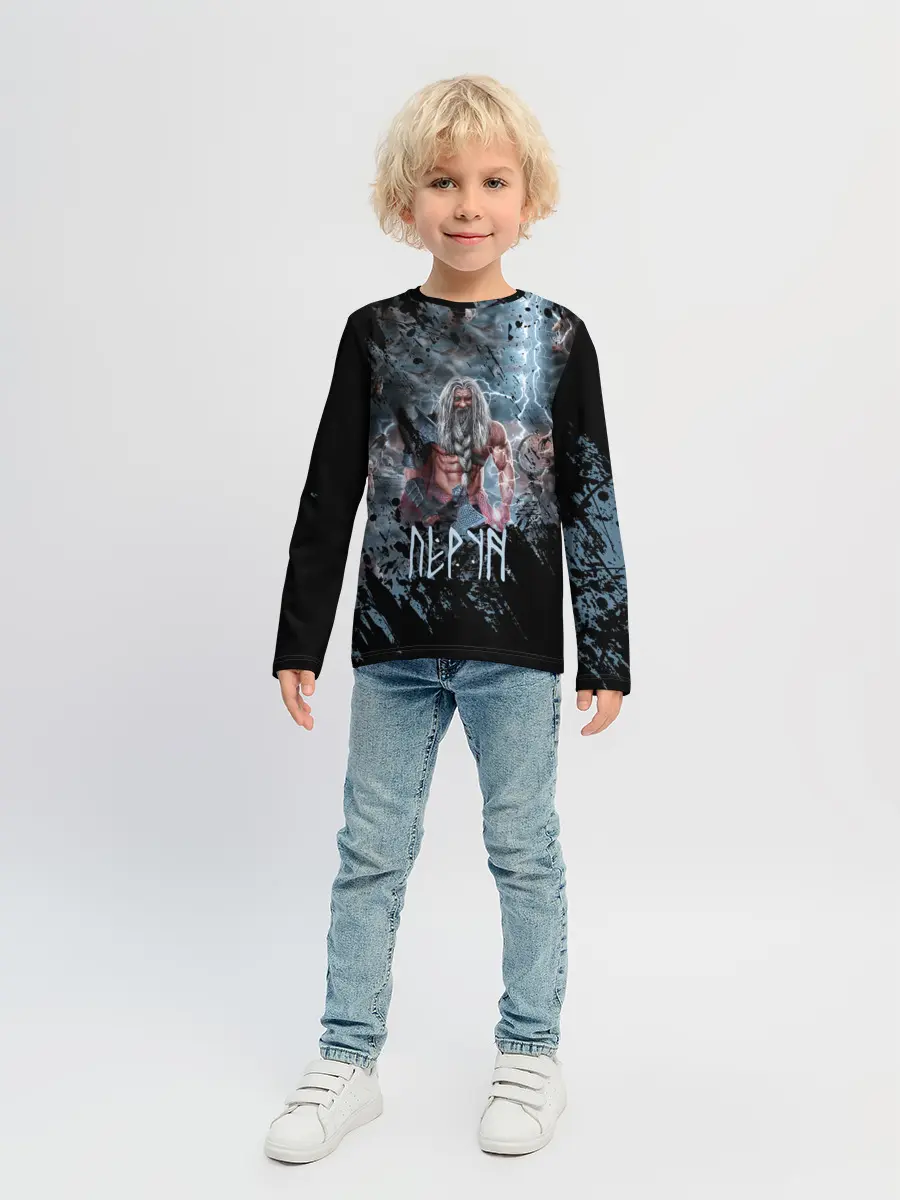 Детский лонгслив / Перун