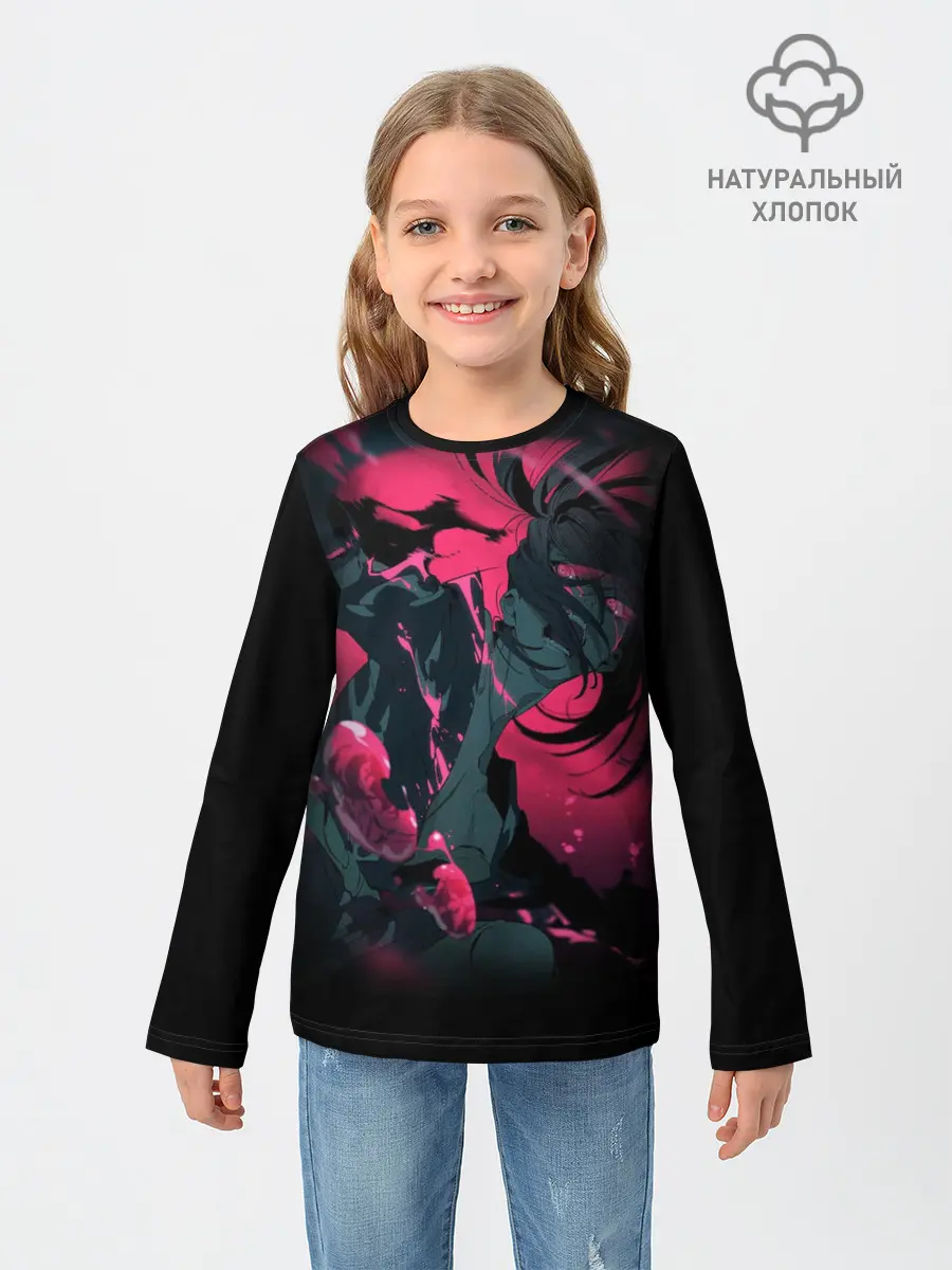 Детский лонгслив / ХЯККИМАРУ В ЯРОСТИ | ДОРОРО