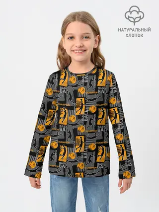 Детский лонгслив / Basketball