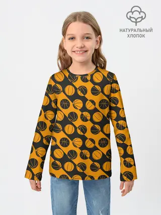 Детский лонгслив / Баскетбол