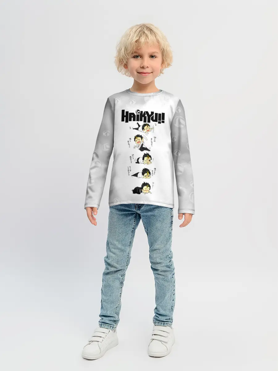 Детский лонгслив / Юу Нишиноя в истерике Haikyu!!