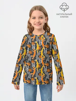 Детский лонгслив / Basketball