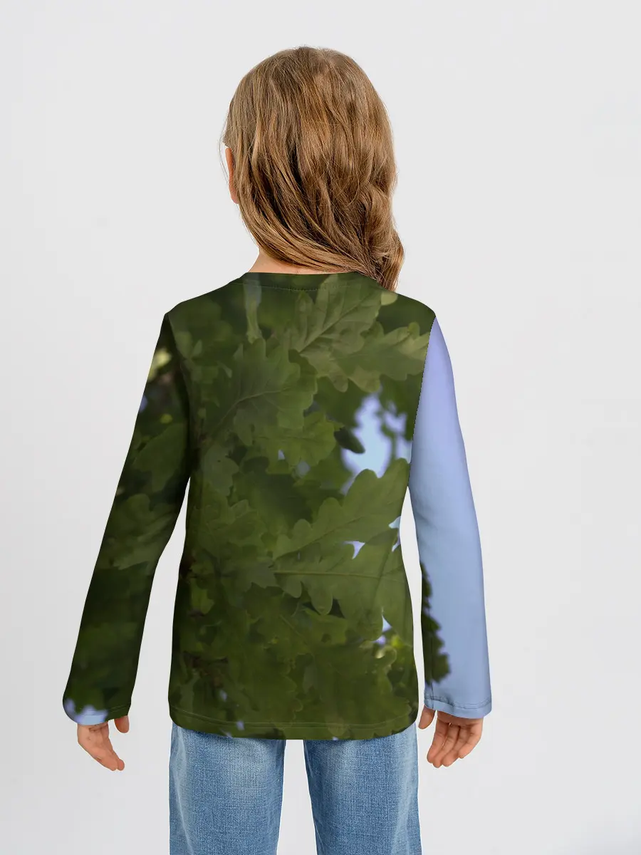 Детский лонгслив / Летние дубы