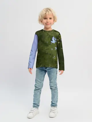 Детский лонгслив / Летние дубы