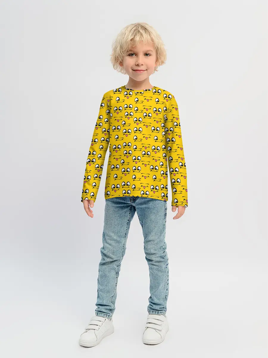 Детский лонгслив / Рожицы