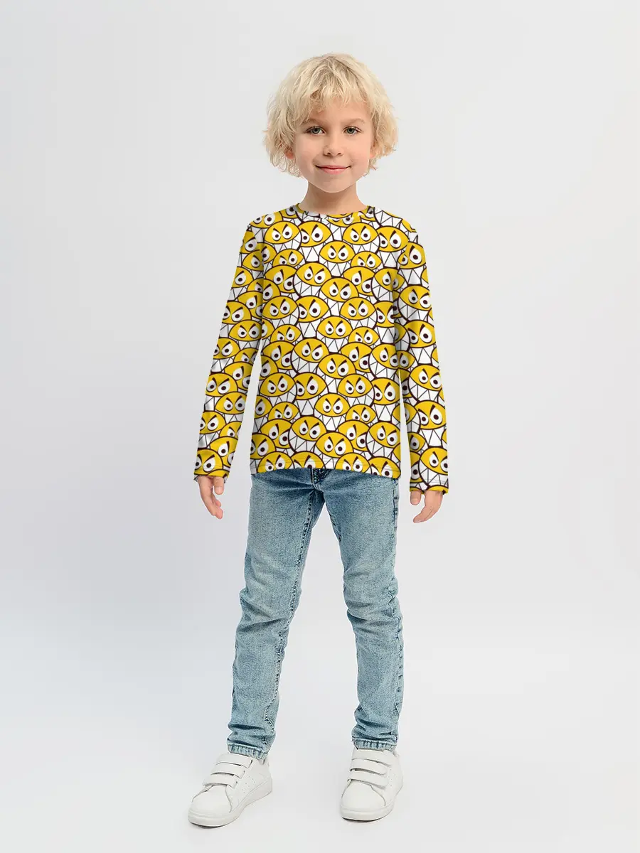 Детский лонгслив / Злые Смайлы