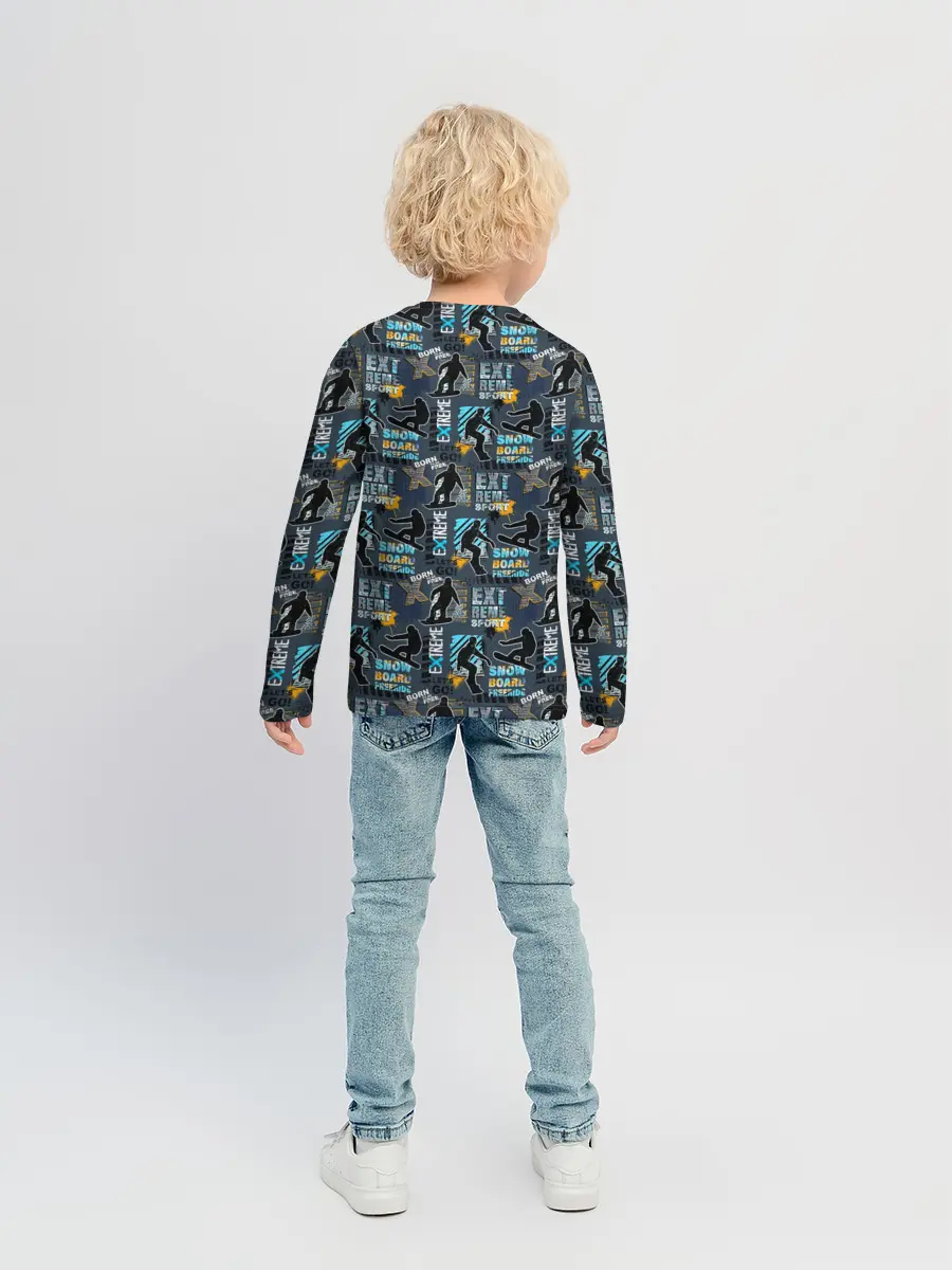 Детский лонгслив / SNOWBOARD