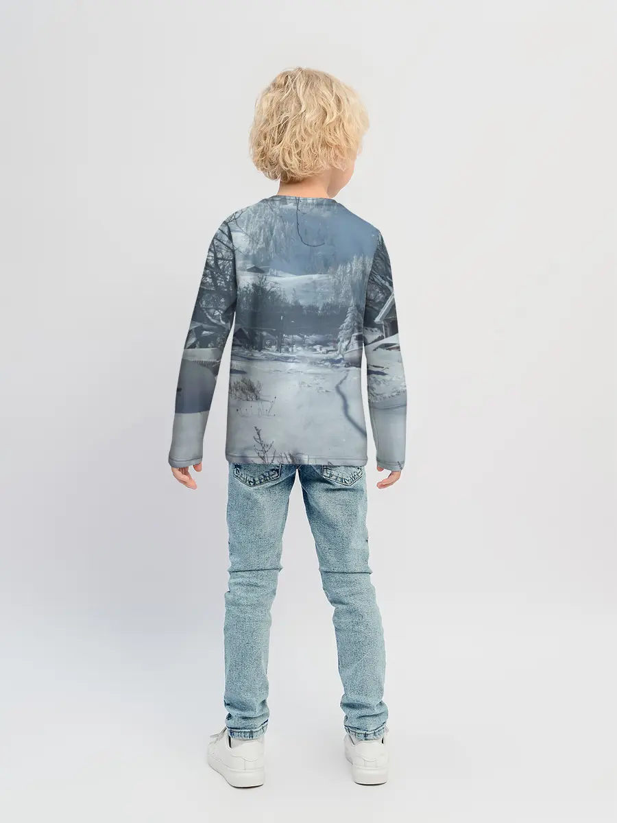 Детский лонгслив / Элли в деревне