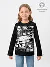 Детский лонгслив / Аста и Юна Черный клевер