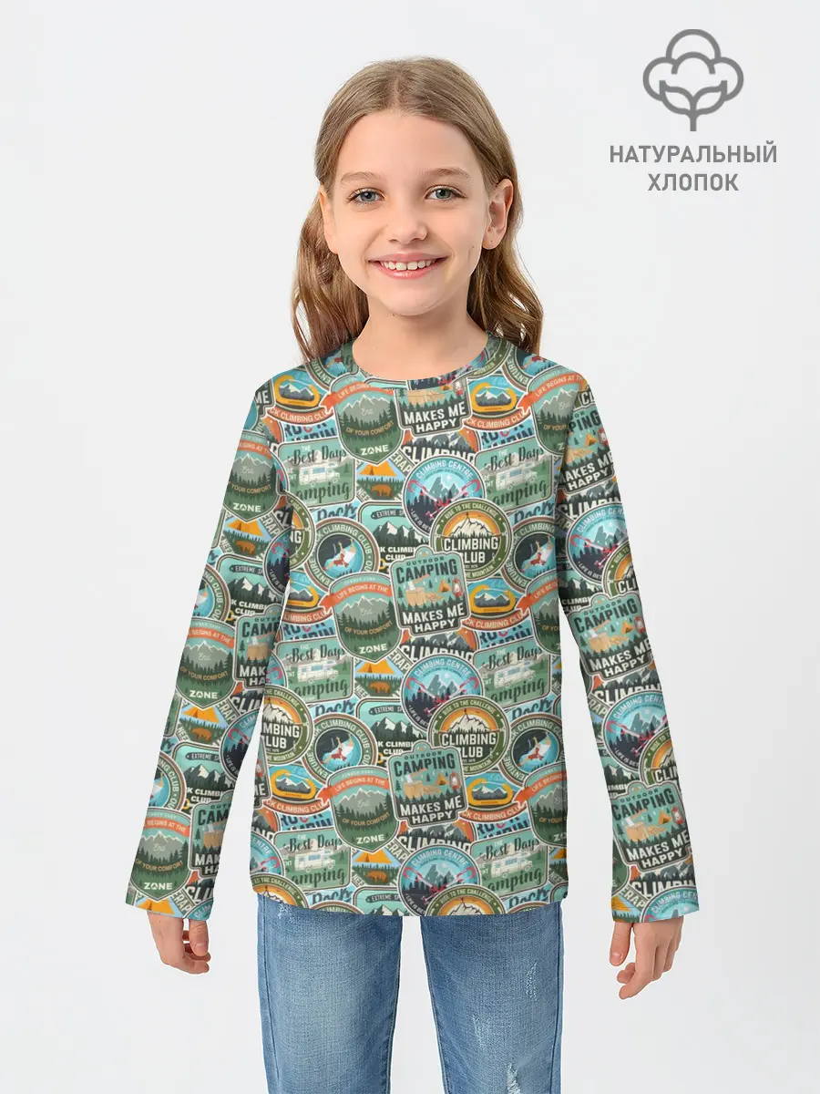 Детский лонгслив / Альпинизм