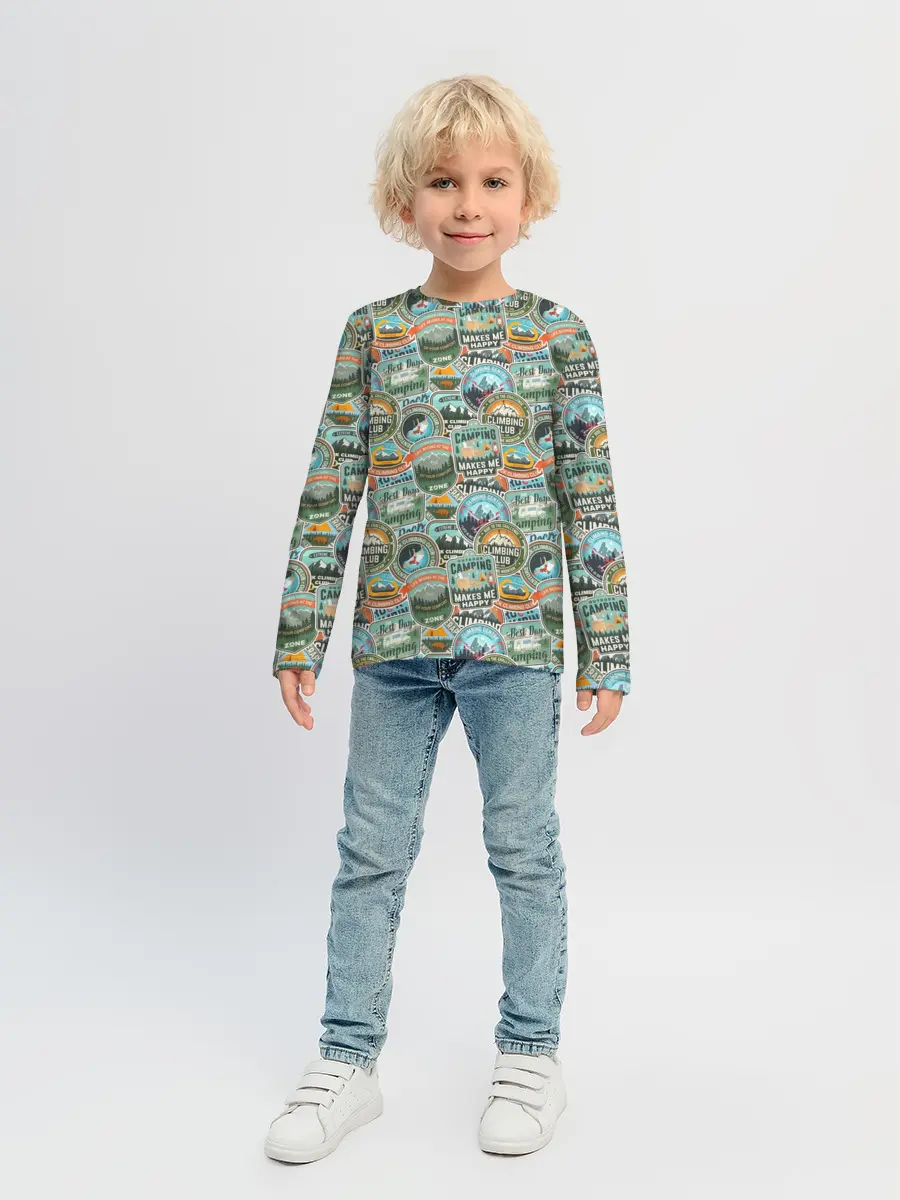Детский лонгслив / Альпинизм