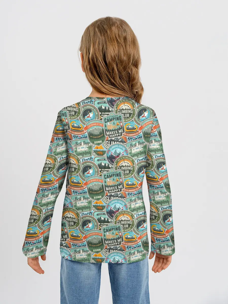 Детский лонгслив / Альпинизм