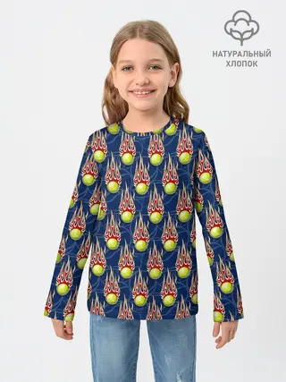 Детский лонгслив / Теннис