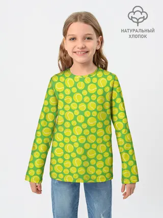 Детский лонгслив / Теннисные Мячики