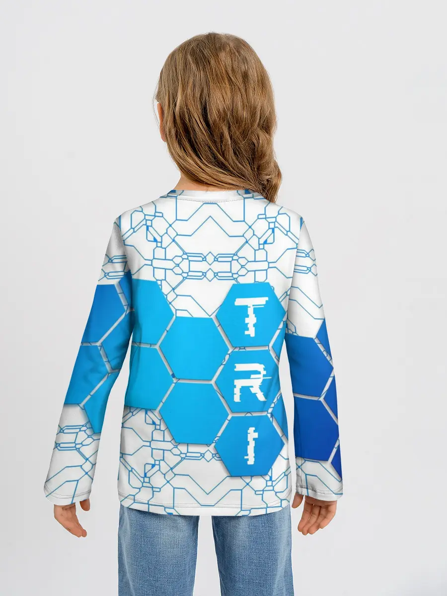 Детский лонгслив / Плыви, Крути, Беги