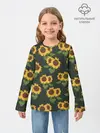 Детский лонгслив / Подсолнухи