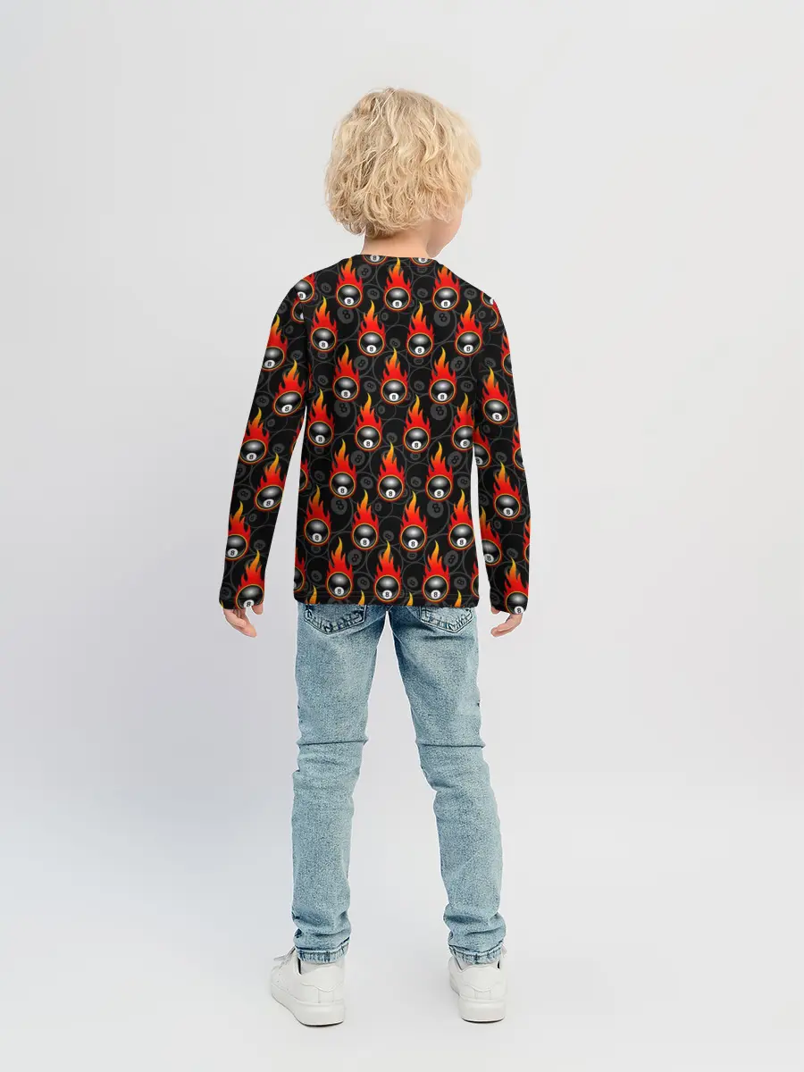 Детский лонгслив / Бильярдист