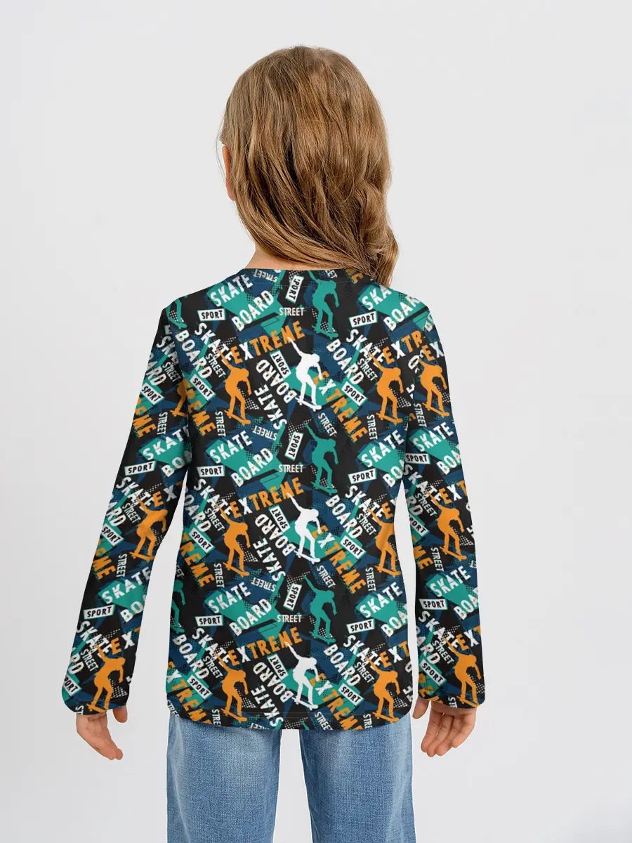 Детский лонгслив / SKATEBOARD