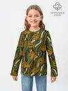 Детский лонгслив / Пираньи камуфляж