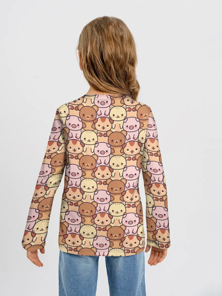 Детский лонгслив / Animals