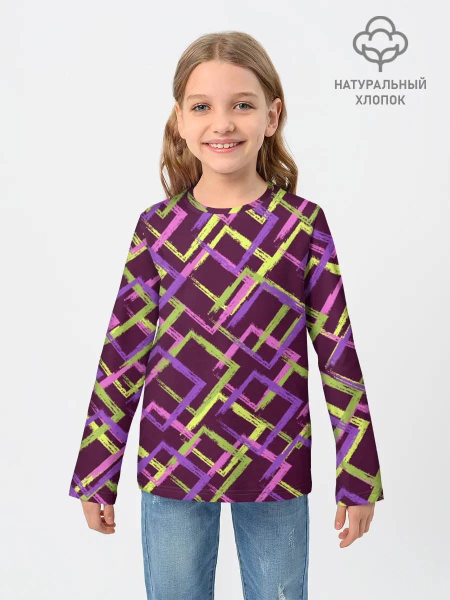 Детский лонгслив / Абстракция-2