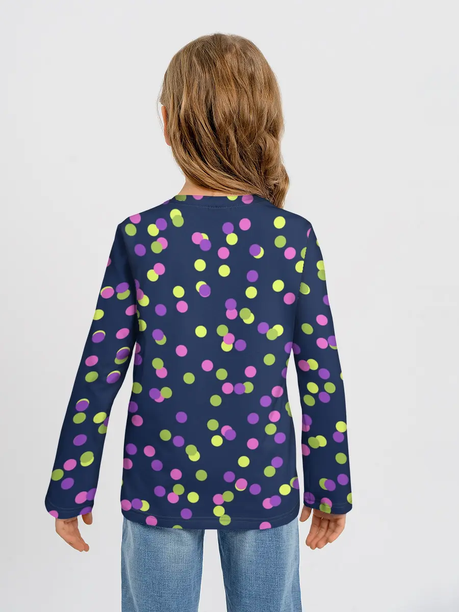 Детский лонгслив / Абстракция-3. Горох